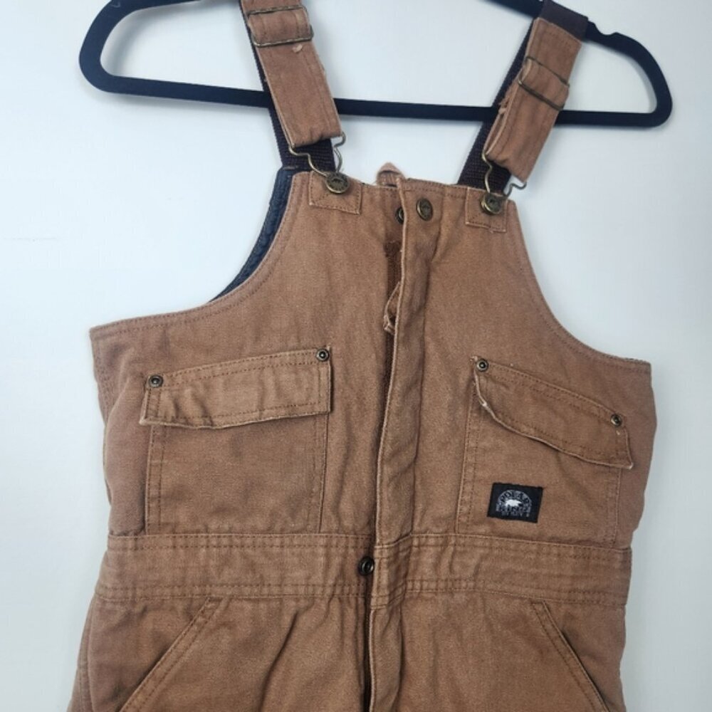 Polar King Saddle Insulated Duck Youth Bib Overalls Youth Size Medium Farm Ranch - Picture 7 of 15